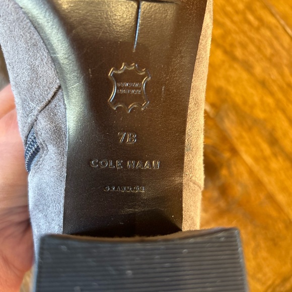 Cole Haan Over the Knee Gray Suede Boots - Picture 4 of 5